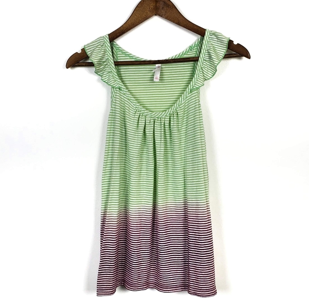 Xhilaration Sleeveless Striped Tank Top Small